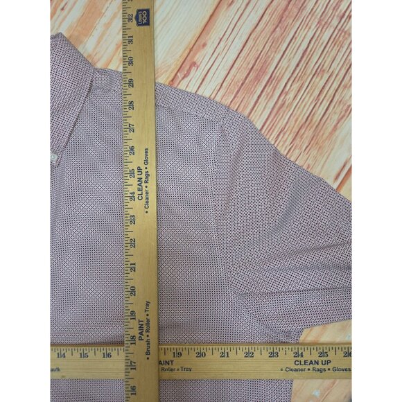 Jos. A. Bank Traveler Tailored Fit Performance Dress Shirt Large Micro Dot - Picture 7 of 7